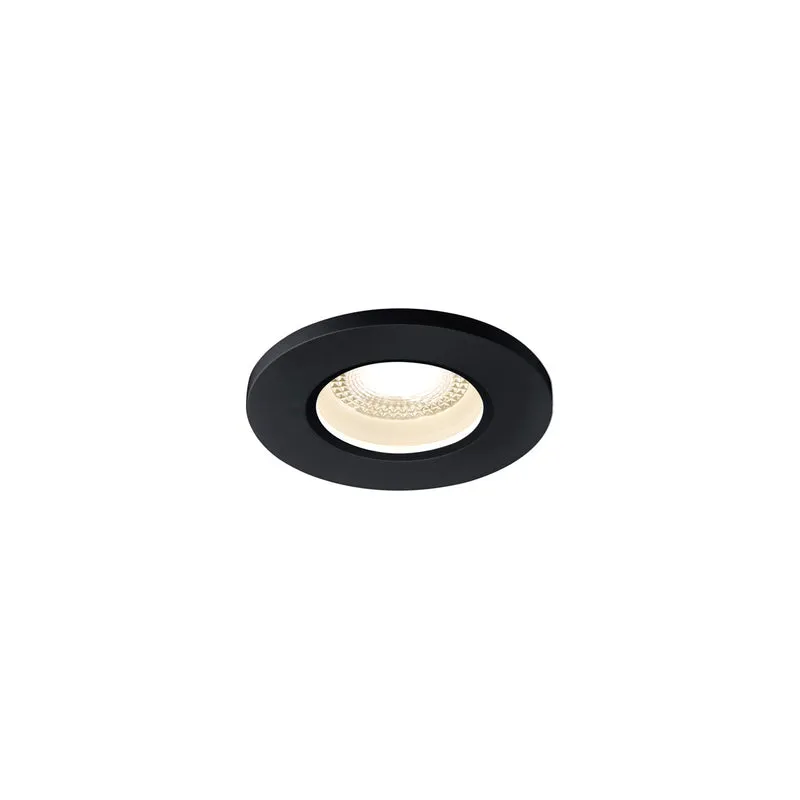 SLV KAMUELA LED Fire-rated Deckeneinbauleuchte, schwarz, 3000K, 38°, IP65