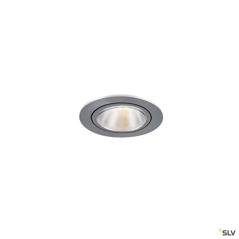 SLV KAHOLO E27 Deckeneinbauleuchte, alu gebürstet, max. 50W
