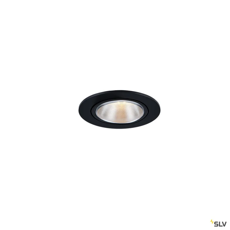 SLV KAHOLO E27 Deckeneinbauleuchte, schwarz, max. 50W