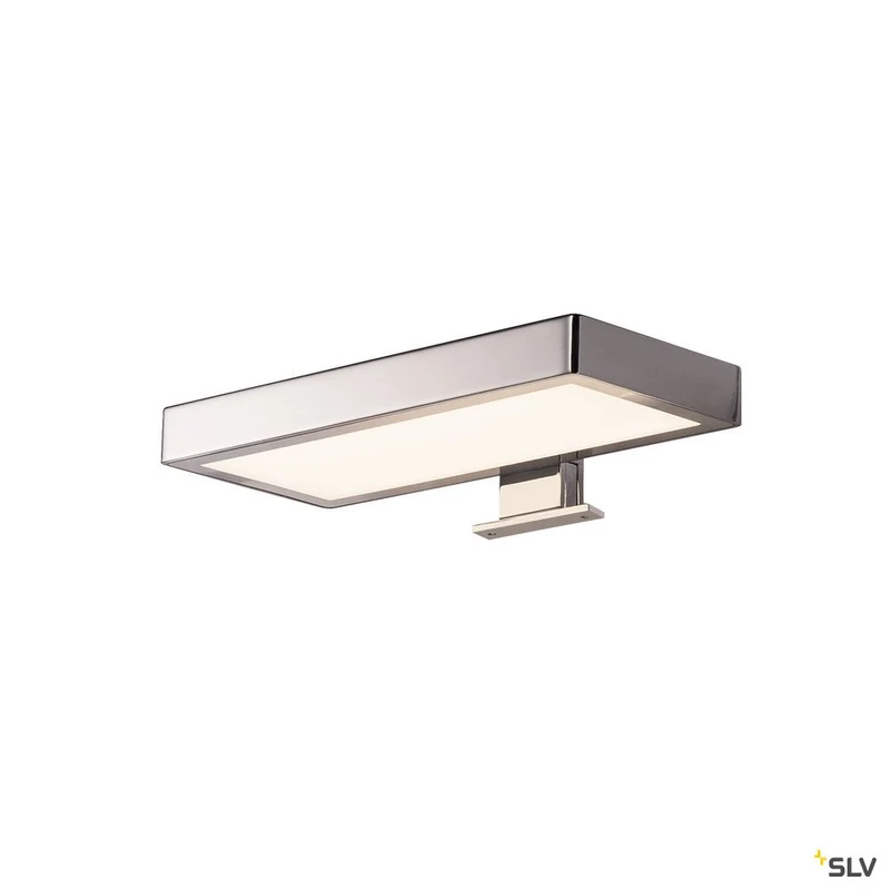 SLV DORISA LED Spiegelleuchte, rechteckig, chrom, 4000K, IP44