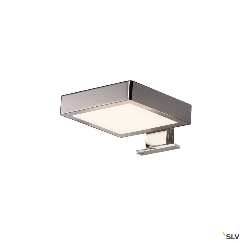 SLV DORISA LED Spiegelleuchte, quadartisch, chrom, 4000K, IP44