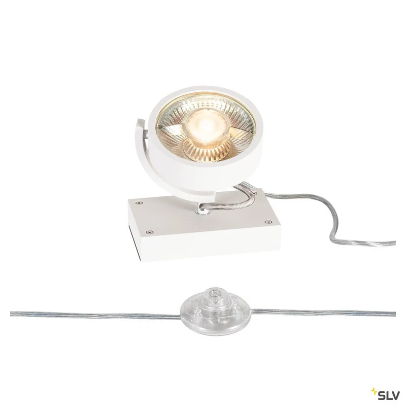 SLV KALU QPAR111 1 FLOOR, Bodenleuchte, weiss, max. 75W