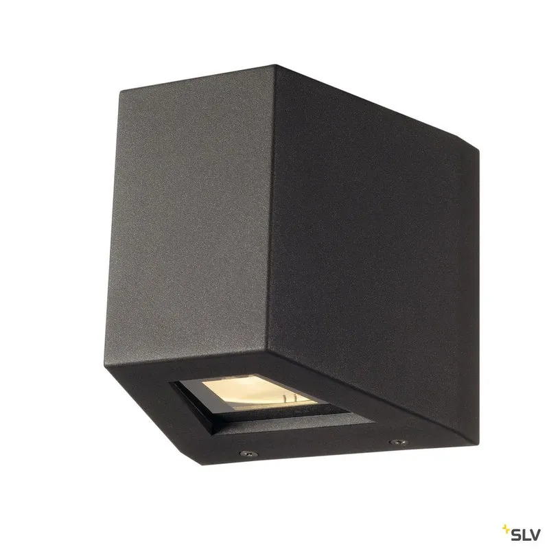SLV OUT BEAM QT-DE12 Outdoor Wandleuchte, Beam/Flood , anthrazit, max. 80W, IP44