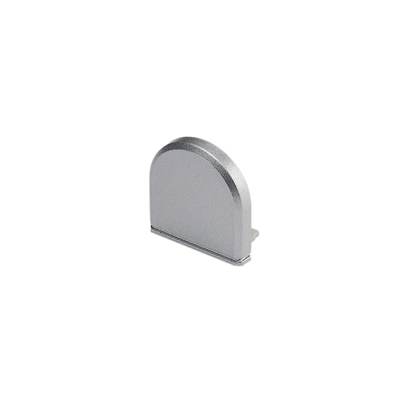 SLV GLENOS Endkappe für Profi- Profil 2609 CURVED, silber, 2 Stück