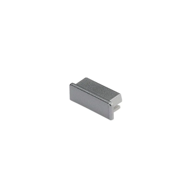 SLV GLENOS Endkappe für Profi- Profil 2609 FLAT, silber, 2 Stück