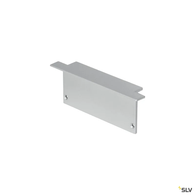 SLV GLENOS Endkappe für Profi- Einbau-Profil 8830, silber, 2 Stück