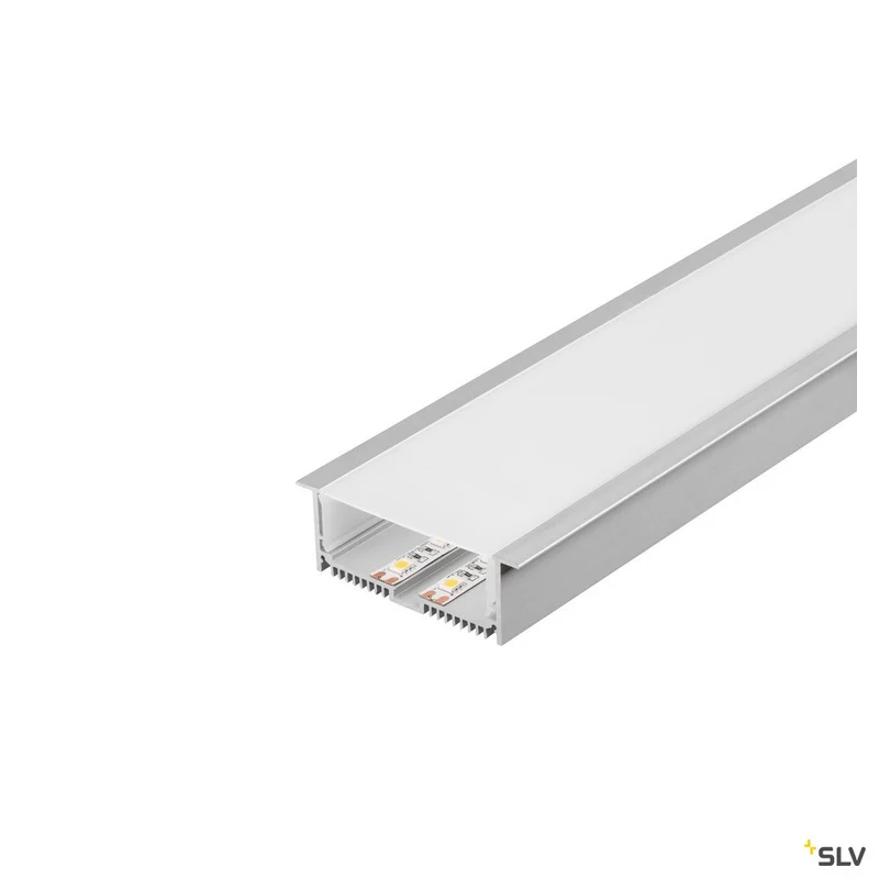 SLV GLENOS Profi-Einbau-Profil 8832-200 mit Cover, alu eloxiert, 2m
