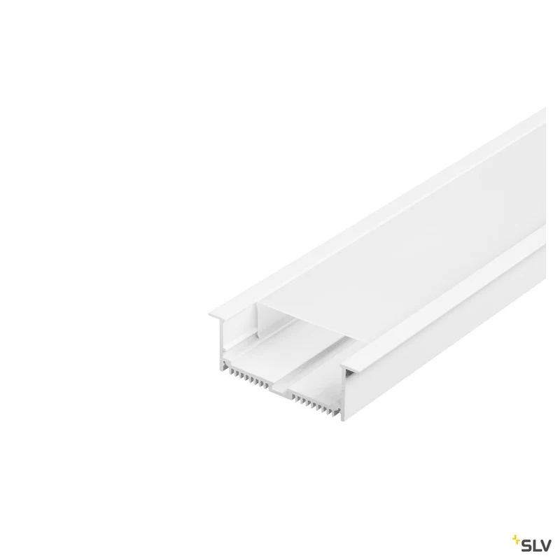 SLV GLENOS Profi-Einbau-Profil 8832-200 mit Cover, mattweiss, 2m