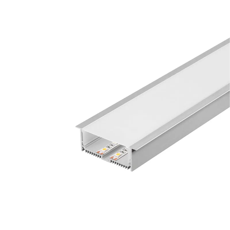 SLV GLENOS Profi-Einbau-Profil 8832-100 mit Cover, alu eloxiert, 1m