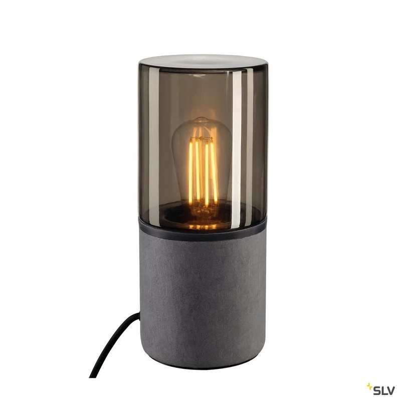 SLV LISENNE-O Tischleuchte, rund, E27, max. 23W, m. Schalter u. Zul. m. Stecker