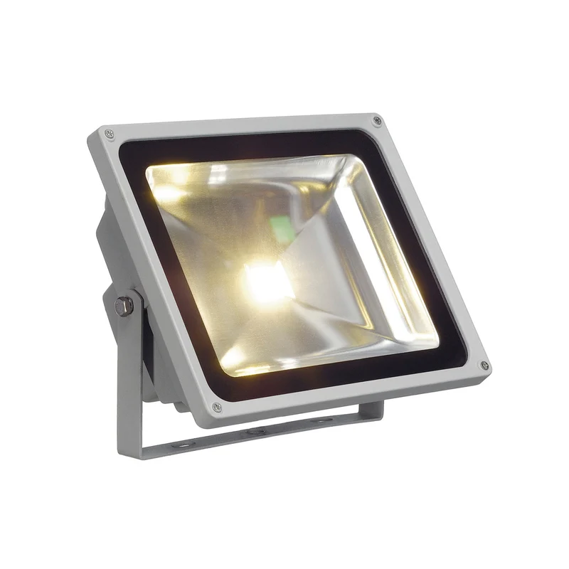 SLV LED OUTDOOR BEAM, silbergrau, 50W, warmweiss, 100°, IP65