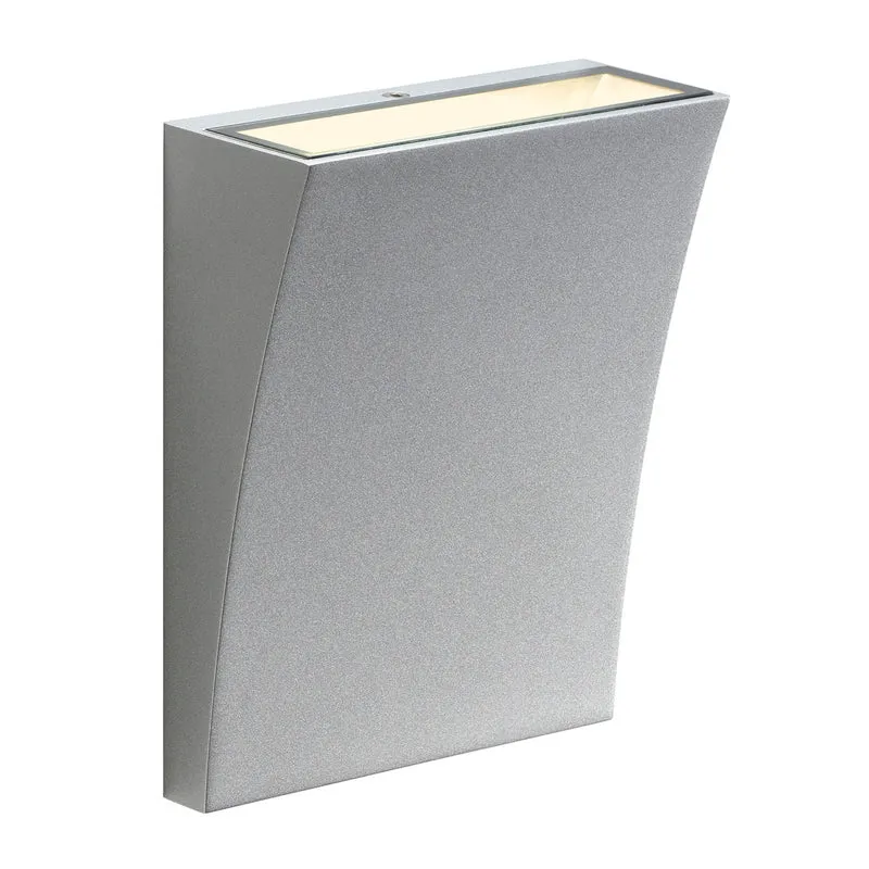 SLV DELWA WIDE Wandleuchte, silbergrau, 8,5W LED, 3000K, IP44
