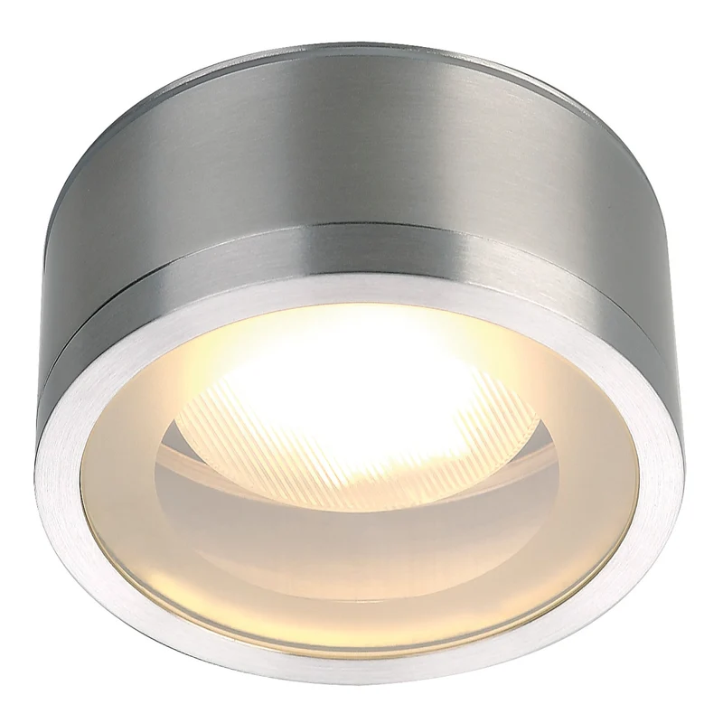 SLV ROX CEILING GX53 OUT, alu brushed, max. 9W ESL, IP44