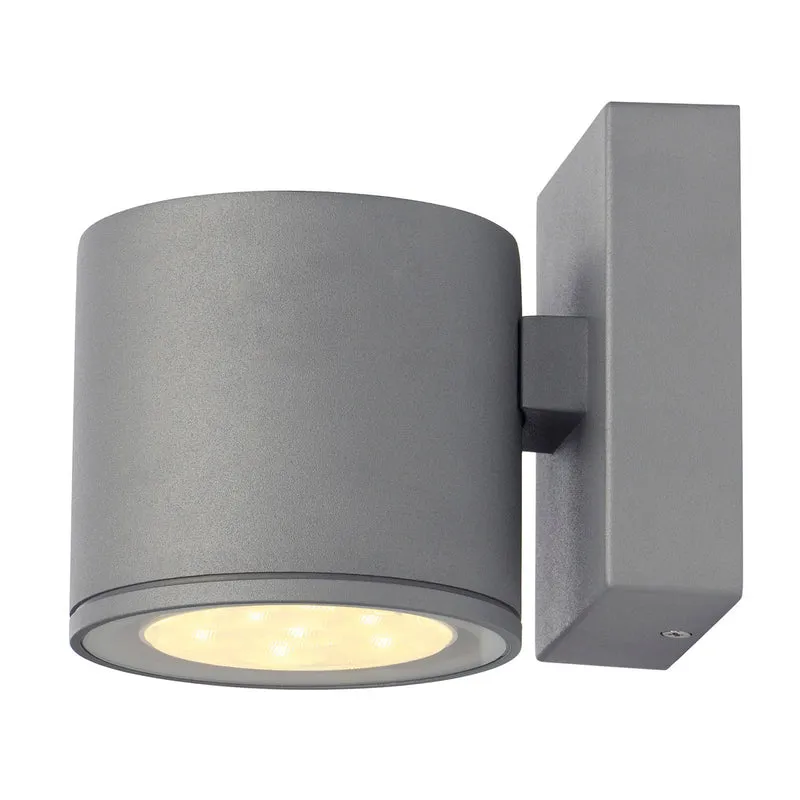 SLV SITRA 6x1W LED Wandleuchte, silbergrau, 3000K, IP44