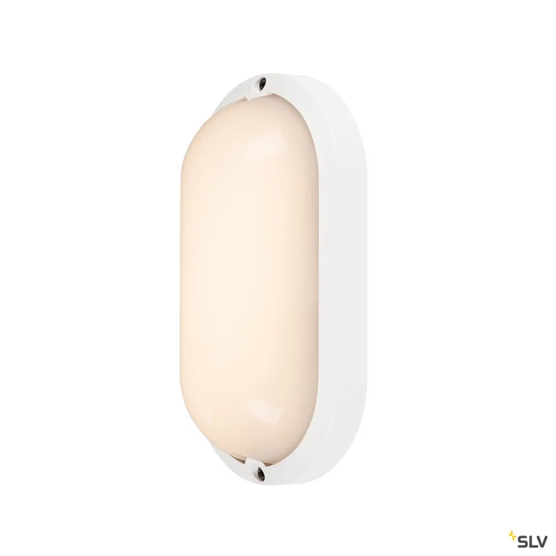 SLV TERANG 2 XL SENSOR, Wand- und Deckenleuchte, oval, weiss, 3000K, IP44