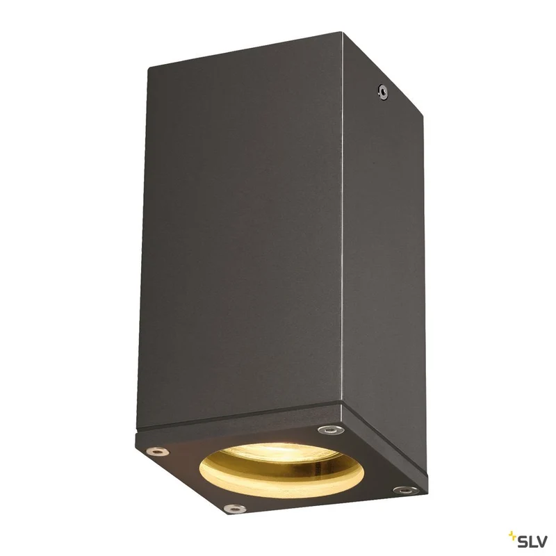 SLV THEO CEILING OUT Deckenleuchte, eckig, anthrazit, GU10, max. 35W