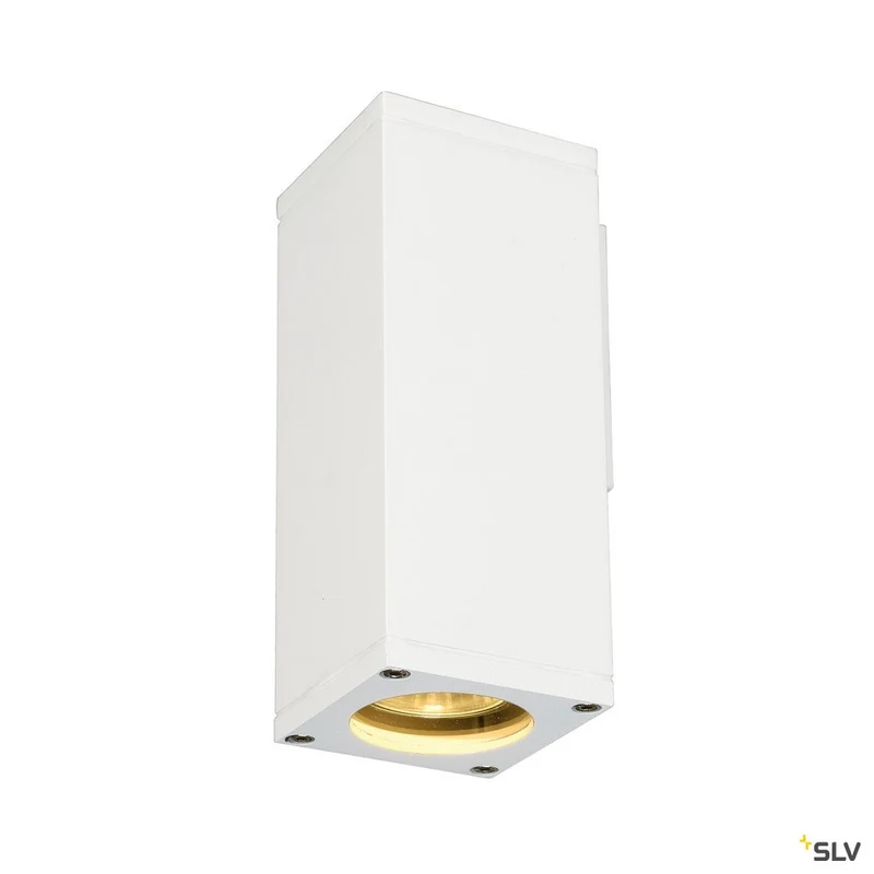 SLV THEO WALL OUT Wandleuchte, eckig, weiss, GU10, max. 35W