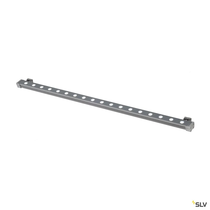 SLV GALEN LED PROFIL 100cm, silbergrau, 18x1W, weiss, IP65