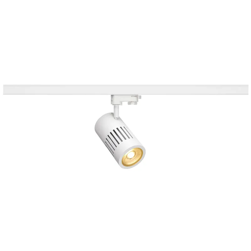 SLV STRUCTEC LED 24W, rund, weiss, 3000K, 36°, inkl. 3P.-Adapter