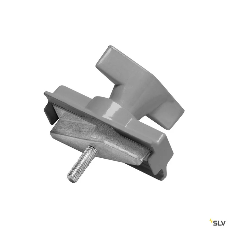 SLV Leuchtenadapter, mechanisch für S-TRACK 3P.-Schiene, silbergrau