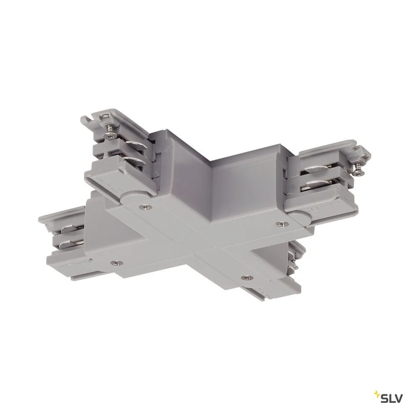 SLV X-Verbinder für S-TRACK 3P.- Schiene, silbergrau