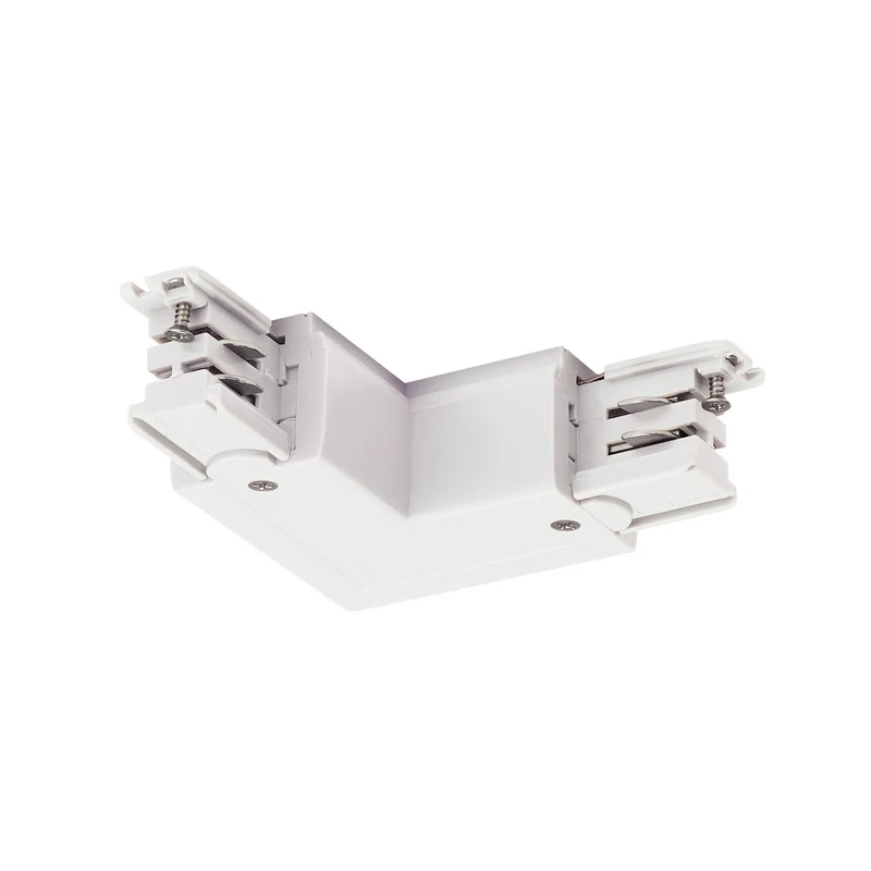 SLV L-Verbinder für S-TRACK 3P.- Schiene, Erde, L-Version, weiss