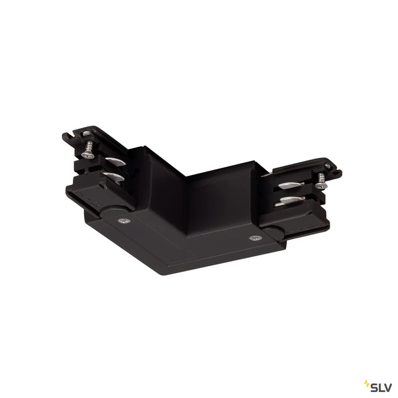 SLV L-Verbinder für S-TRACK 3P.- Schiene, Erde, L-Version, schwarz