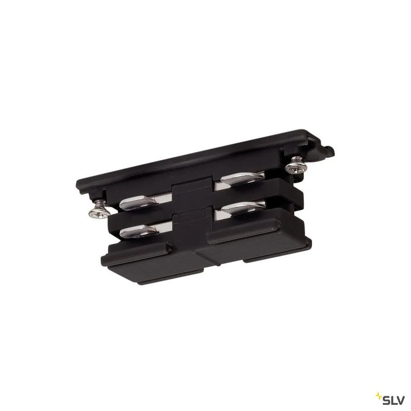 SLV Mini-Verbinder für S-TRACK 3P.-Schiene, elektrisch, schwarz