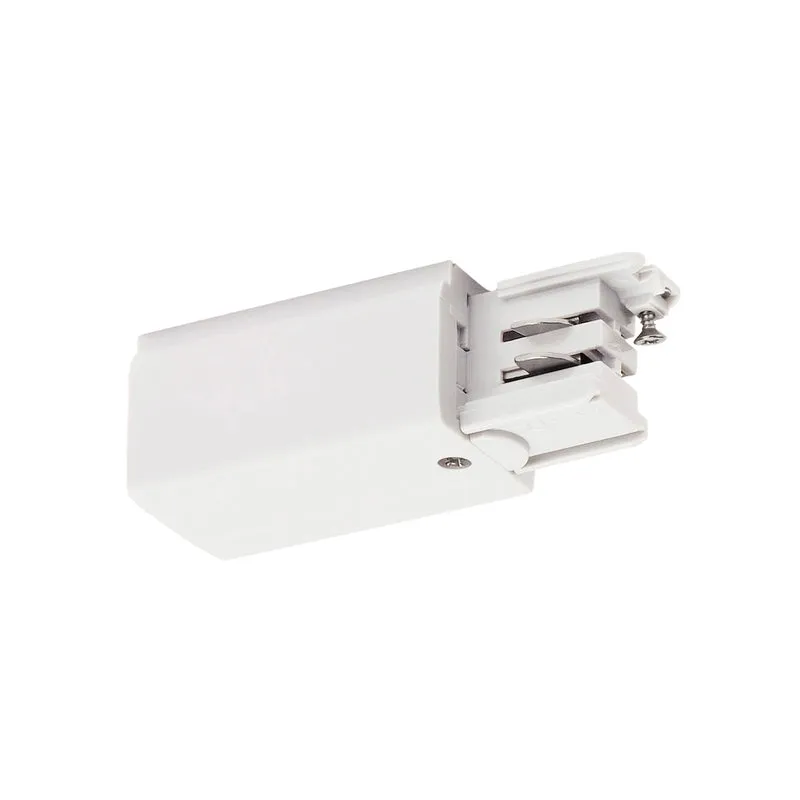 SLV Einspeiser für S-TRACK 3P.- Schiene, R-Version, weiss