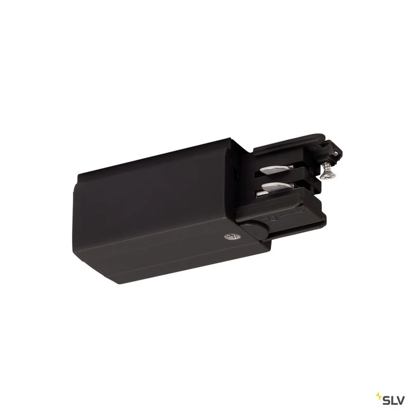 SLV Einspeiser für S-TRACK 3P.- Schiene, R-Version, schwarz