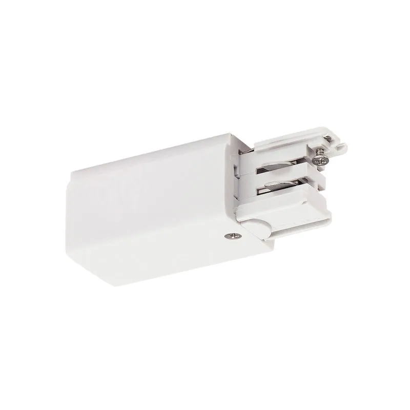 SLV Einspeiser für S-TRACK 3P.- Schiene, L-Version, weiss