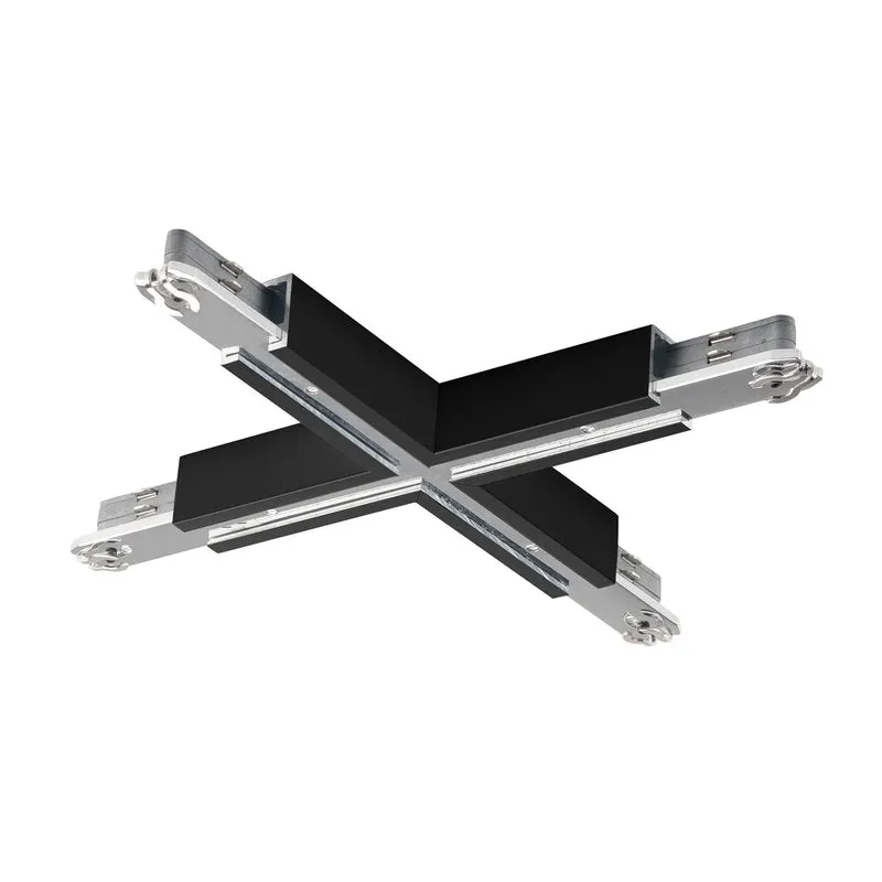 SLV X-VERBINDER, für D-TRACK Hochvolt-Stromschiene 2Phasen, schwarz