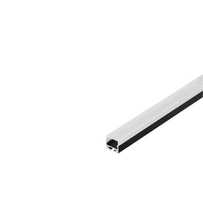 SLV GLENOS Profi-Profil 2020-100, schwarz, 1m, mit weisser Abdeckung