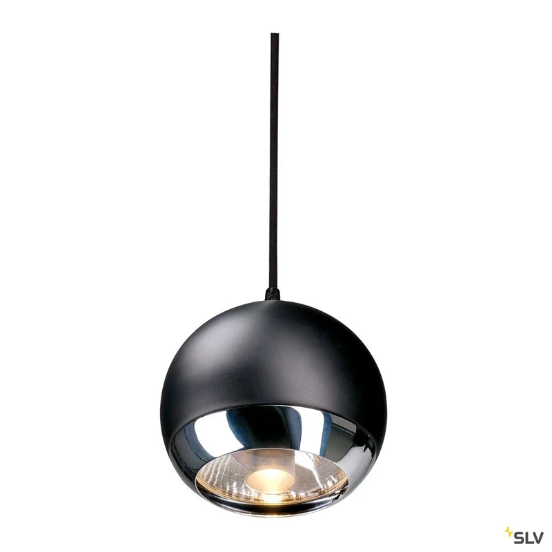 SLV LIGHT EYE PENDEL für EASYTEC II, chrom/schwarz, GU10, max. 75W