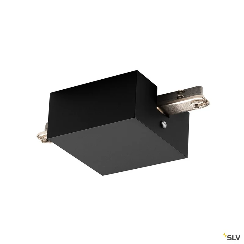 SLV MITTELEINSPEISER, für D-TRACK Hochvolt-Stromschiene 2Phasen, schwarz, mit Gehäuse