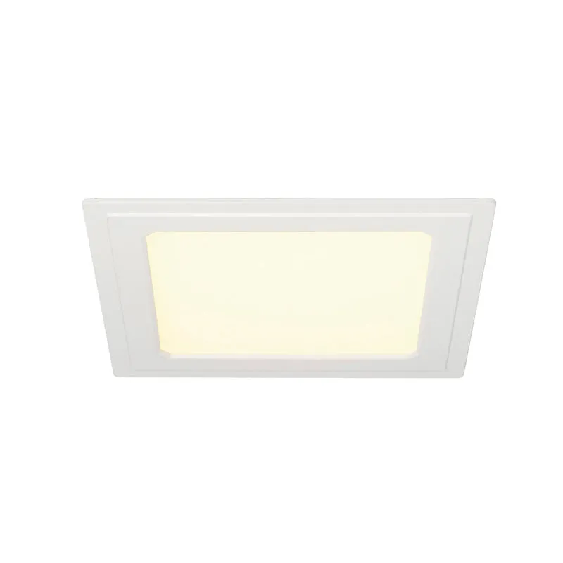 SLV SENSER Einbauleuchte, eckig, weiss, 10W, 3000K