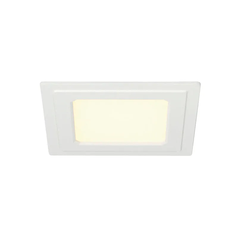 SLV SENSER Einbauleuchte, eckig, weiss, 6W, 3000K