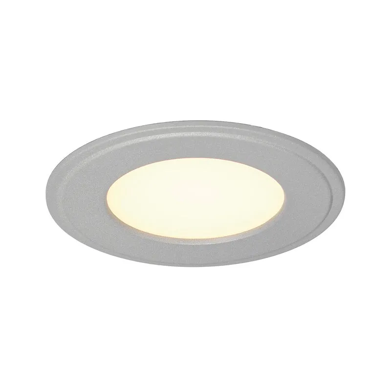 SLV SENSER Einbauleuchte, rund, silbergrau, 6W, 3000K