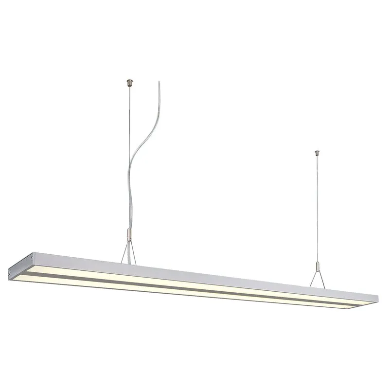 SLV KUNO Pendelleuchte, silber- grau, 2xT5 35W, inkl. PMMA Diffusor