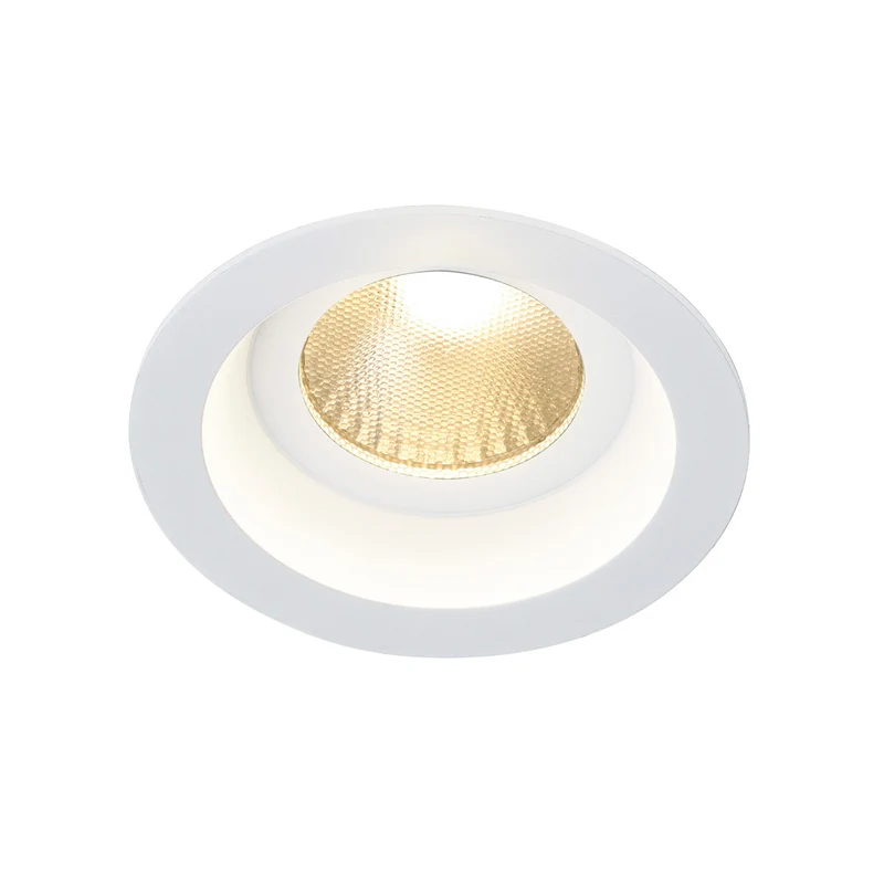 SLV BOOST IP44 9W Downlight, rund, weiss, 9W LED, warmweiss
