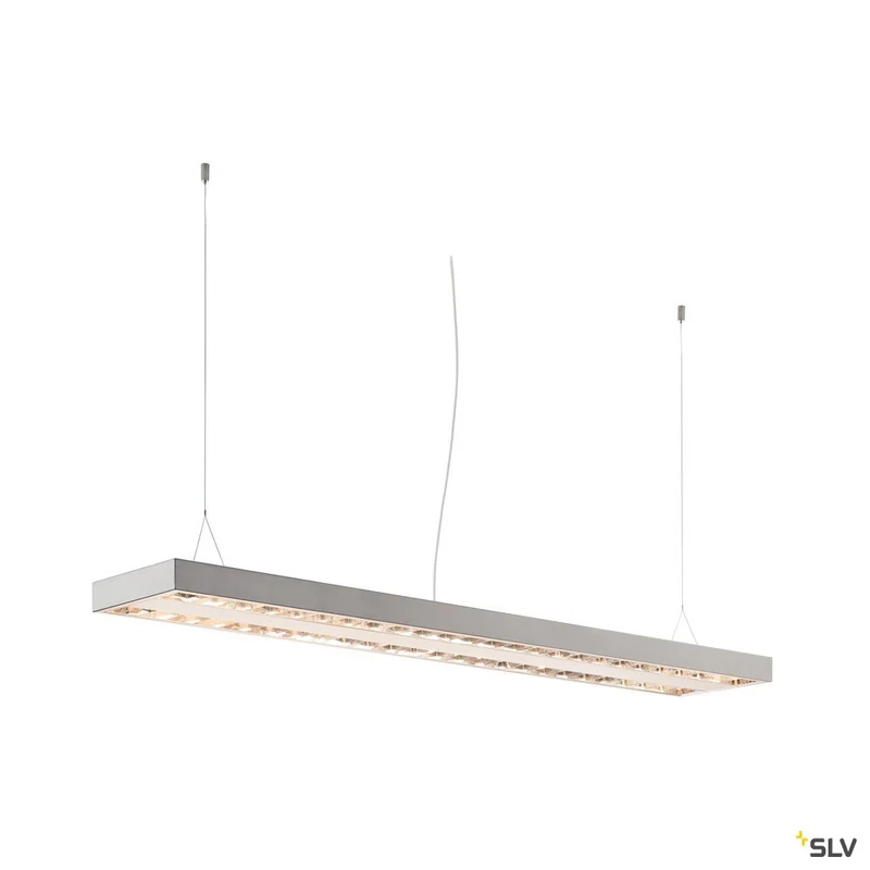 SLV RASTO, Deckenleuchte, LED, 3000K, weiß, L/B/H 150,4/30,4/5,8 cm, 6400lm, zur Pendelleuchte umrüstbar