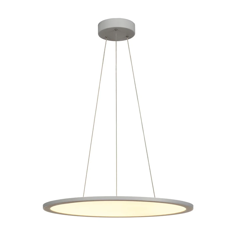 SLV LED PANEL ROUND, Pendelleuchte , silbergrau, 360LED, 40W, dimmbar 1-10V, 3000K