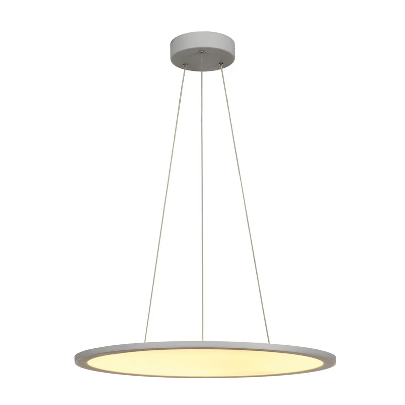 SLV LED PANEL ROUND, Pendelleuchte , silbergrau, 360LED, 40W, dimmbar 1-10V, 2700K