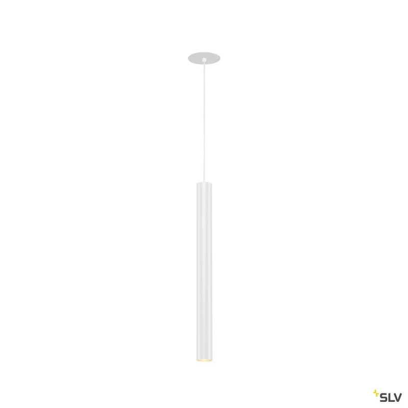SLV HELIA 45, Pendelleuchte, LED, 3000K, rund, weiß, flache Rosette, 9W