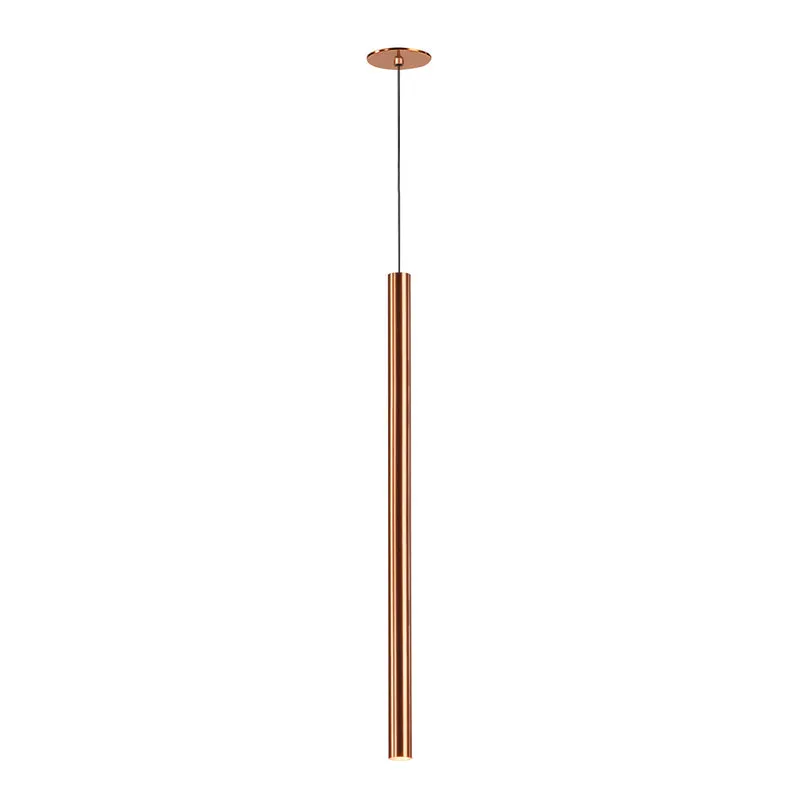 SLV HELIA 60, Pendelleuchte, LED, 3000K, rund, kupfer gebürstet, flache Rosette, 7,5W