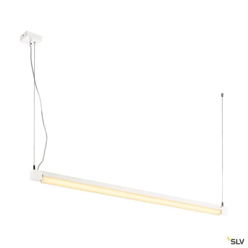 SLV OPEN GRILL LED, Single Twist Pendelleuchte, 1200mm, weiss