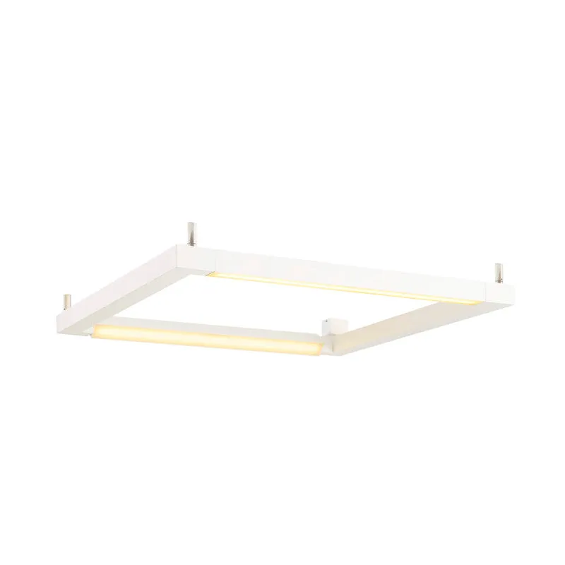 SLV OPEN GRILL LED, Double Twist Wand- und Deckenleuchte, eckig, weiss