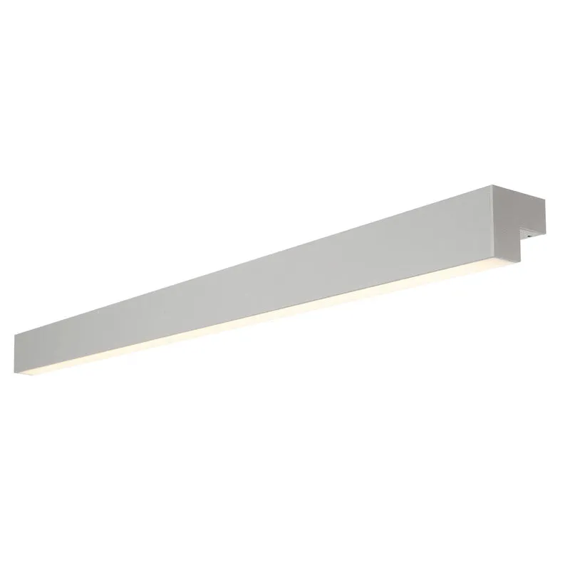 SLV L-LINE 120 LED, Wand- und Deckenleuchte, IP44, 3000K, 3000lm, silber