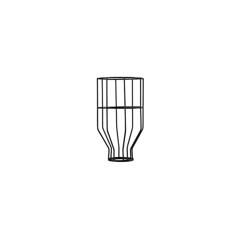 SLV FENDA, Leuchtenschirm, Gitterschirm, mattschwarz, Ø/H 14/24 cm