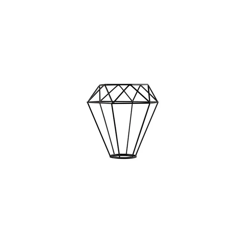 SLV FENDA, Leuchtenschirm, Gitterschirm, mattschwarz, L/B/H 20,5/18/20,5 cm